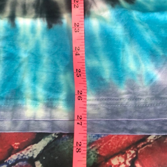 Blue and Black Tie-Dye Tank Top - Picture 5 of 7